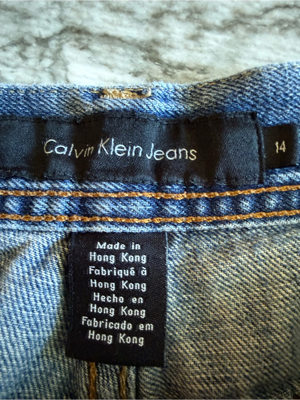 Calvin Klein Jeans Womens Lean Bootcut Size 14 Distressed - Picture 3 of 8